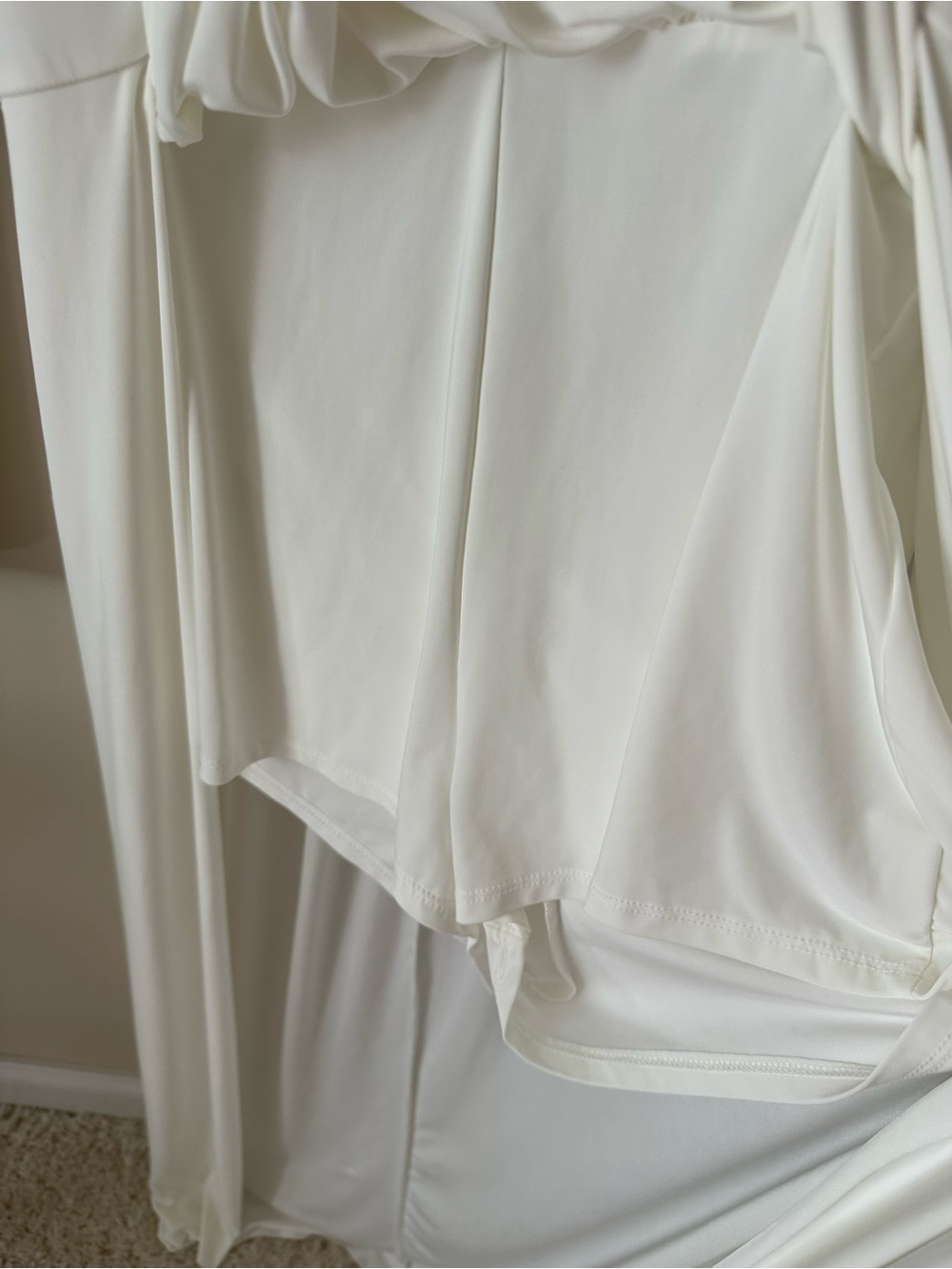 Fashion Nova Cream Maxi Dress Romper - Picture 6 of 8